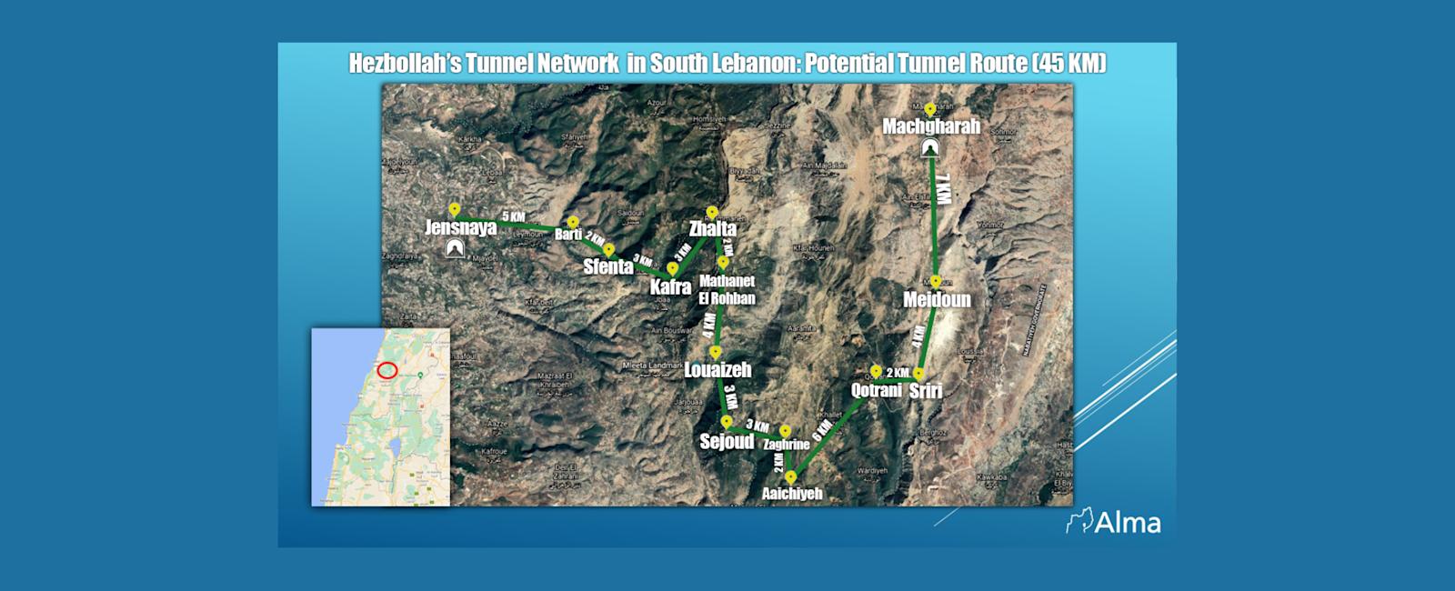 تقرير إسرائيلي عن أنفاق "حزب الله": شبكة ضخمة تمتدّ لـ45 كيلومتراً في جنوب لبنان