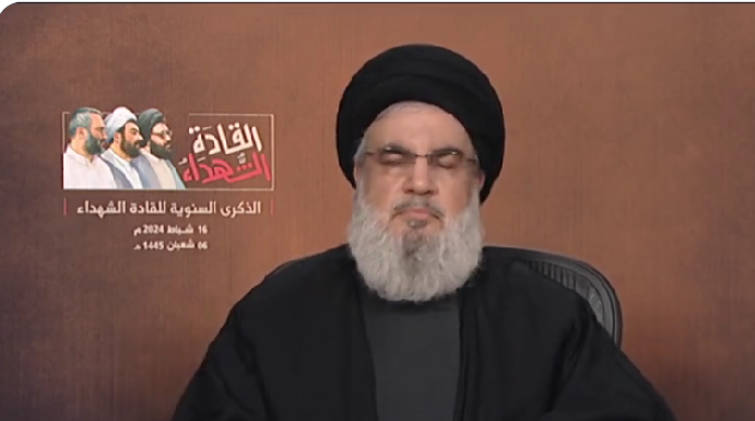 نصرالله يبرئ الجبهة الجنوبية من "الإستغلال الرئاسي" ويقول لغالانت "المجنون والتاشي معه": صواريخنا تمتد من كريات شمونة الى إيلات