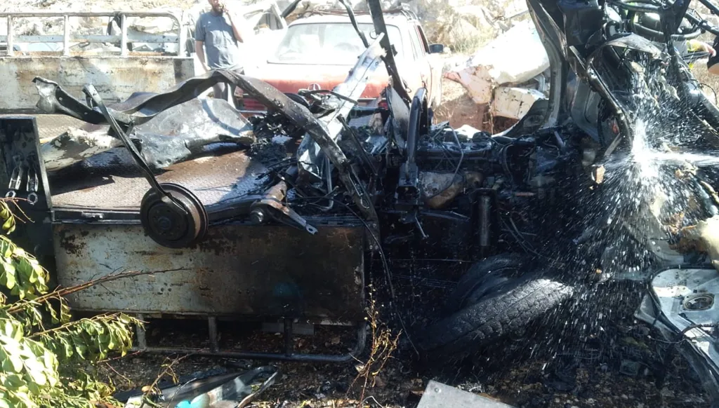 خربة سلم بيك اب اغتيال