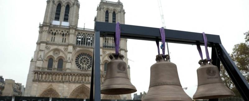 بعد أكثر من خمس سنوات على الحريق.. أجراس كاتدرائية نوتردام الباريسية تقرع من جديد