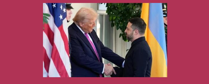 زلينسكي في واشنطن بـ"بليزر أنيق".. وترامب: "روسيا تحاول كسب الوقت"