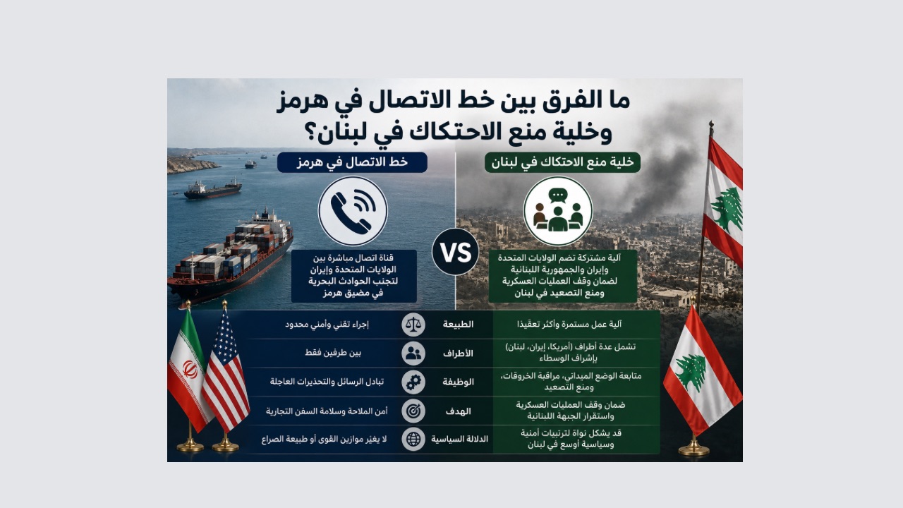من هرمز إلى لبنان: لماذا أنشأت واشنطن وطهران «خط اتصال» هناك و«خلية منع احتكاك» هنا؟