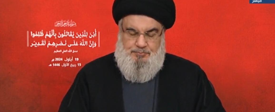 نصرالله لإسرائيل: الحساب عسير والخبر هو فيما سترونه لا فيما ستسمعون