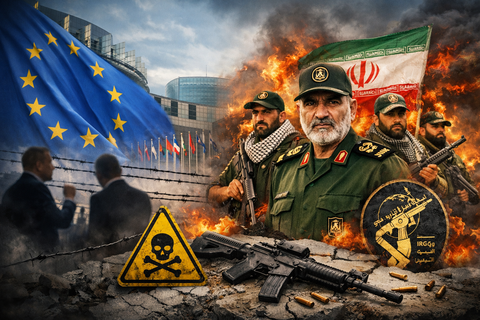 ماذا يعني إدراج الإتحاد الأوروبي ل"الحرس الثوري" الإيراني على قائمة الإرهاب بعدد تردد طويل؟