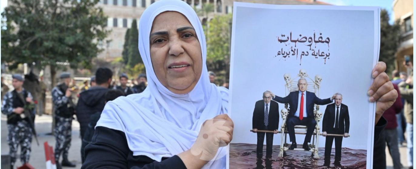 مناصرو "الثنائي" يتجمّعون أمام السراي الحكومي ... وسلام يرجئ سفره