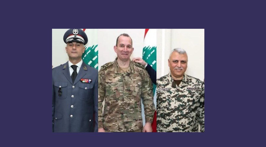 لافتات تهنئة القادة العسكريين والأمنيين تُظهر الإنقسام اللبناني