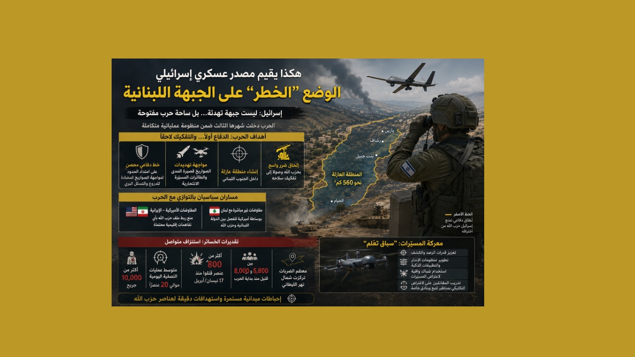 هكذا يقيم مصدر عسكري اسرائيلي الوضع “الخطر” على الجبهة اللبنانية
