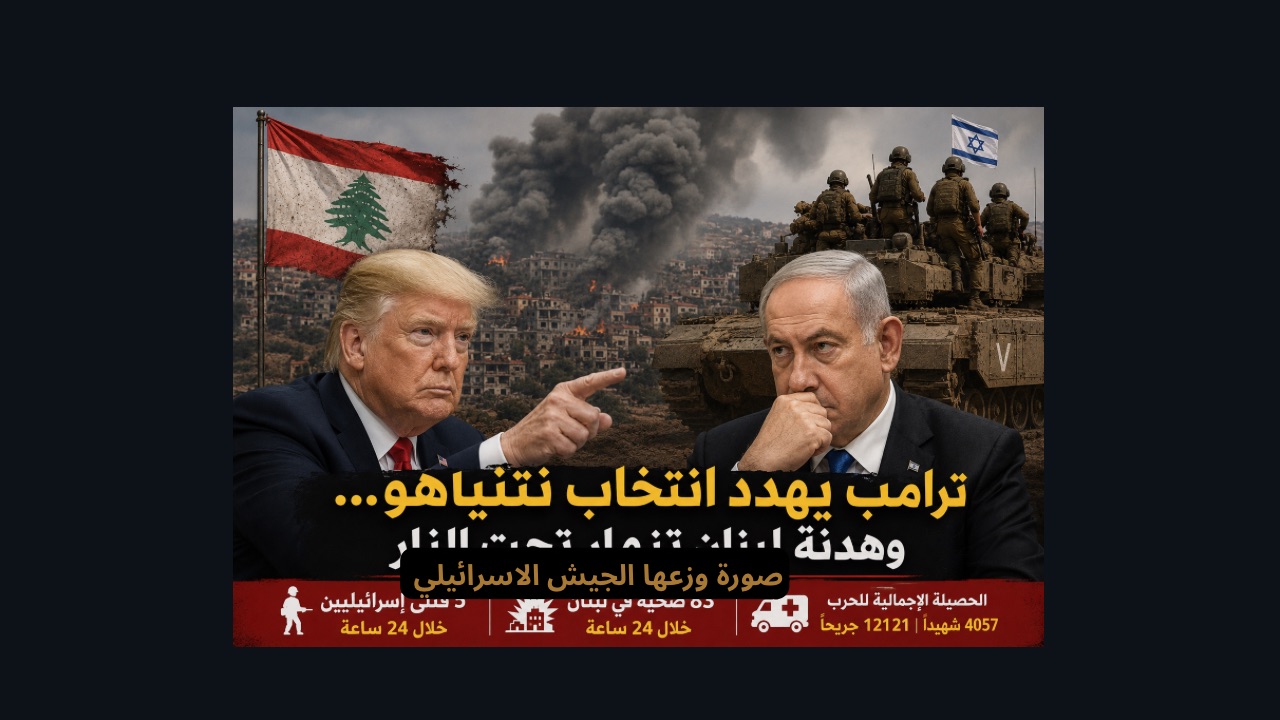 نار لبنان تحرق الهدنة… وترامب يلوّح لنتنياهو بورقة الانتخابات