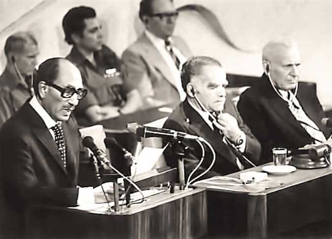 السادات في اسرائيل