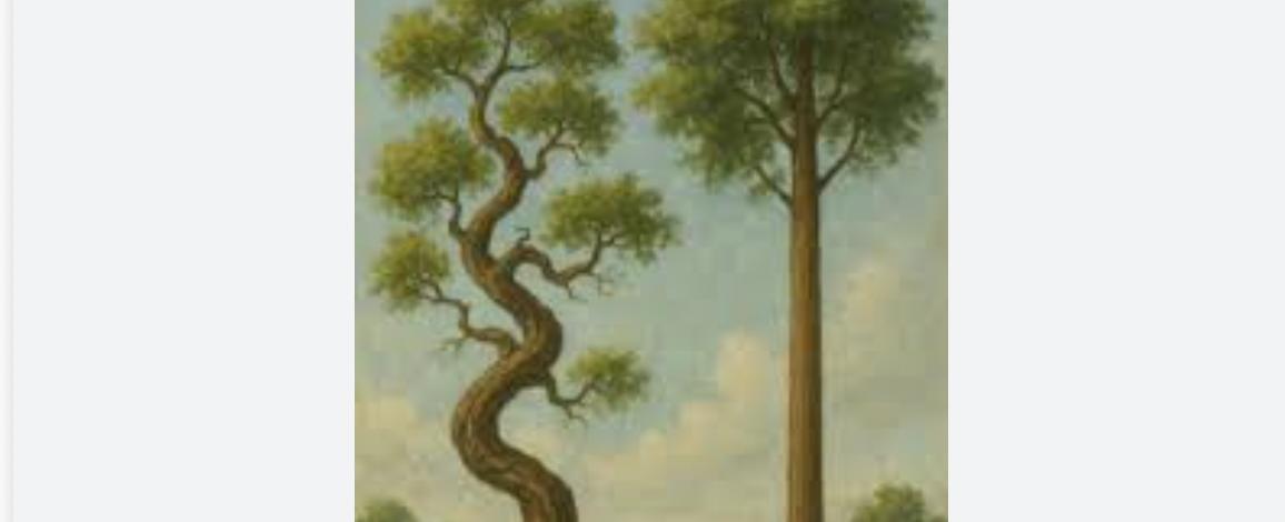 (مثل صيني) "الشجرة المعوجّة تعيش حياتها... أمّا المستقيمة فتنتهي حطبًا"