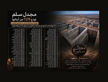 مشهد يجب أن يهزّ الضمير… إن وُجد: مقبرة جماعية لـ129 شابًا في مجدل سلم