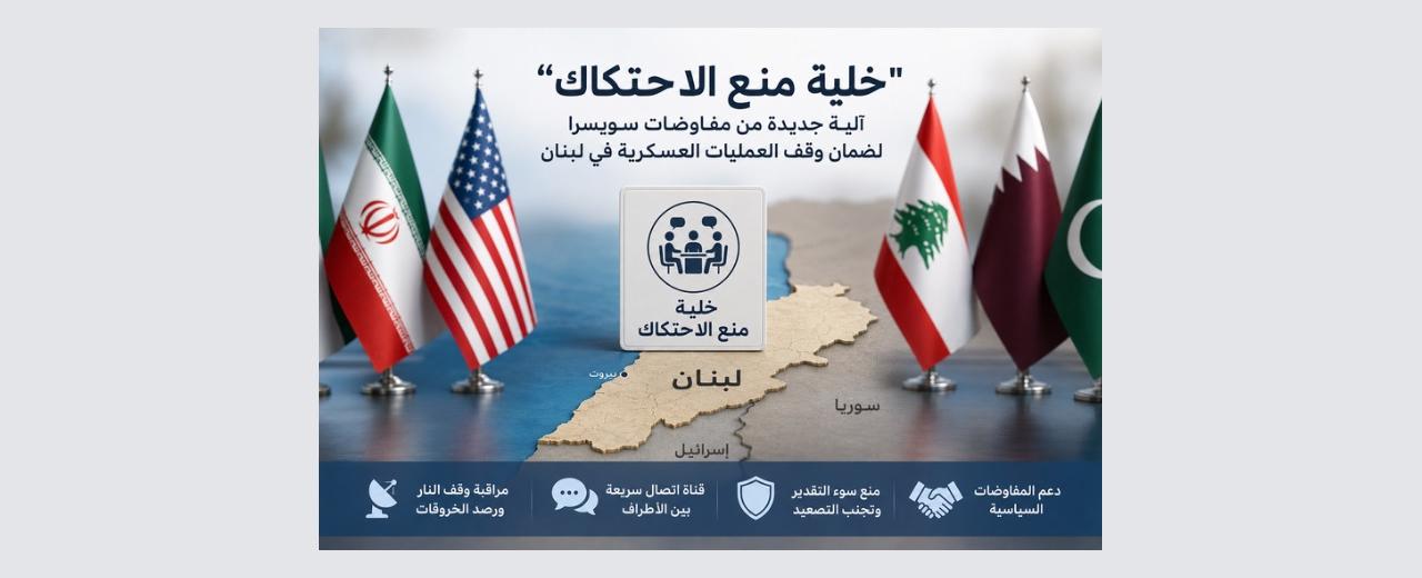 ماذا تعني «خلية منع الاحتكاك» الخاصة بلبنان التي نشأت في مفاوضات سويسرا؟