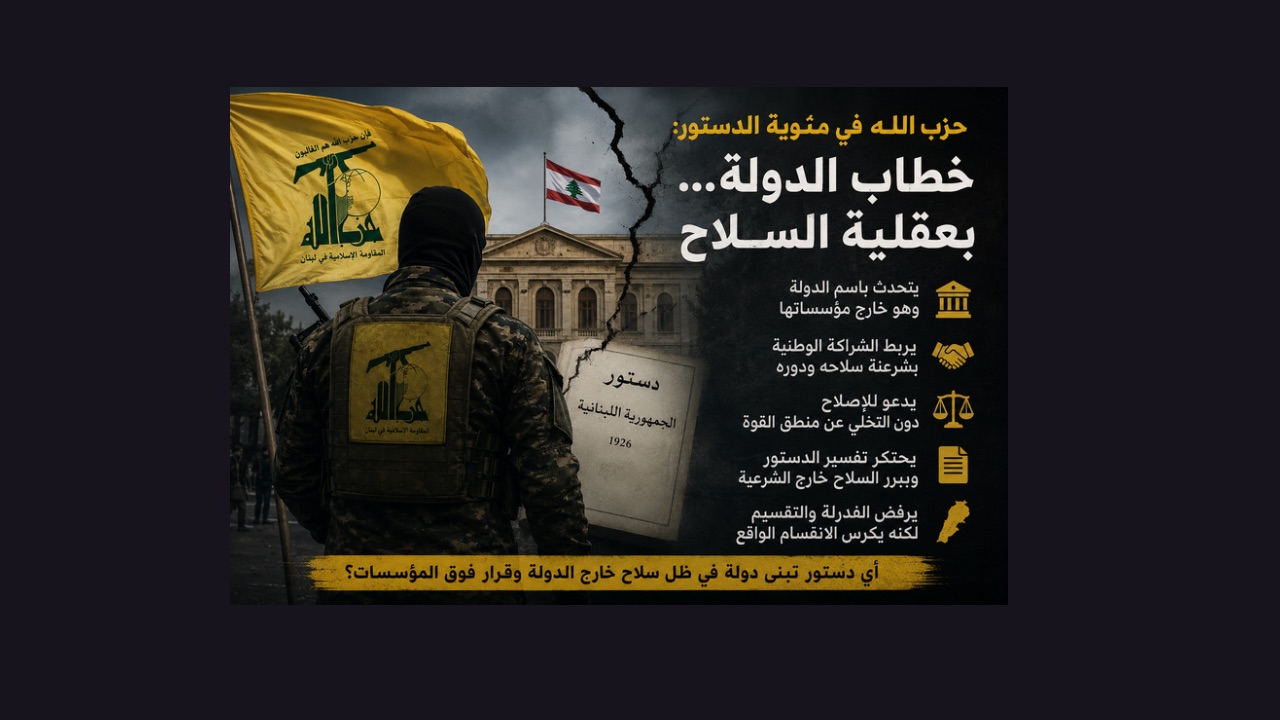 حزب الله في مئوية الدستور: خطاب الدولة… بعقلية التنظيم المسلّح