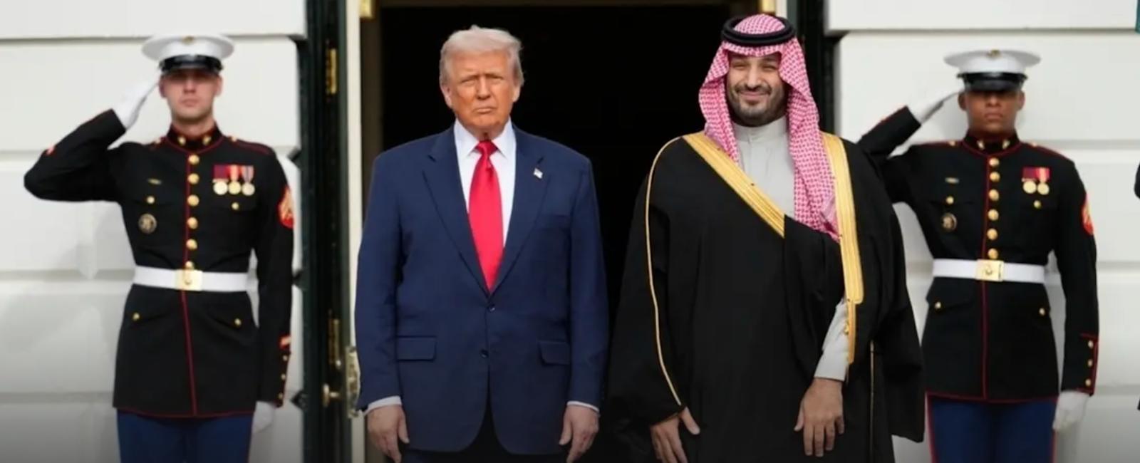 وسط تحليق للمقاتلات وعزف للموسيقى.. ترامب يستقبل بن سلمان في البيت الأبيض