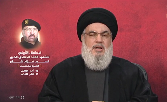 نصرالله : ردنا آت وانتظارنا جزء من العقوبة واغتيال هنية وشكر "إنجاز" والعدو أنهى ضم مزارع شبعا  ونحن لا نطلب من إيران وسوريا دخول المعركة