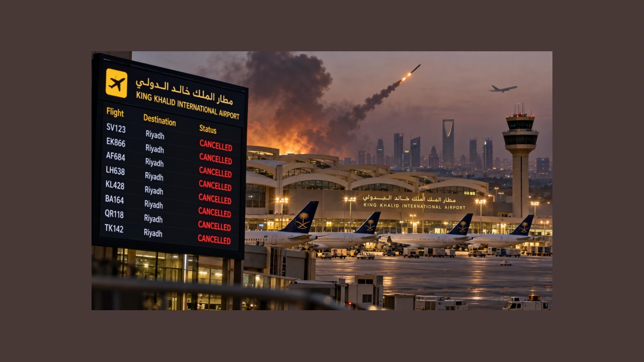 هجمات الحوثيين تشلّ مطار الرياض.. إلغاء 82% من الرحلات ومخاوف من اتساع التداعيات الاقتصادية