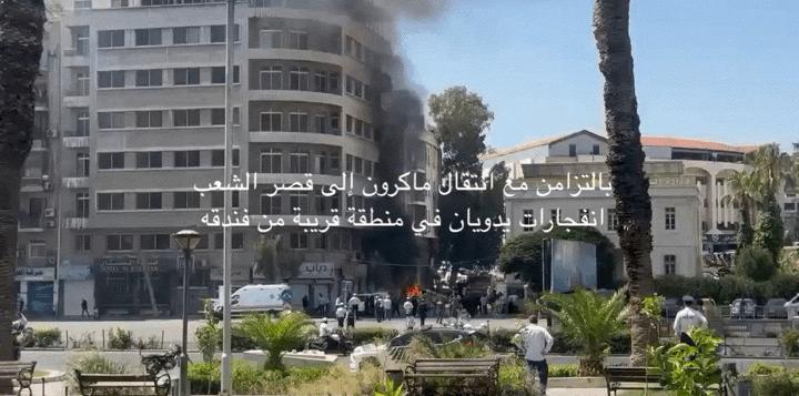 تفجيران حاولا إرباك زيارة ماكرون إلى دمشق… لكنه أكملها والشرع أشاد بـ«شجاعته»