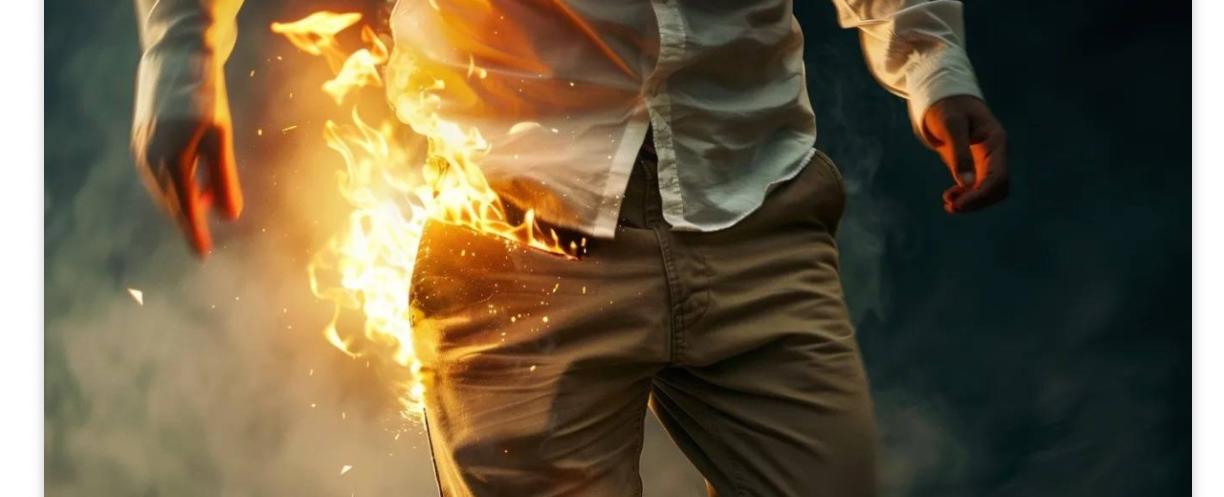 حاول حرق المطعم.. فاشعل النار في سرواله