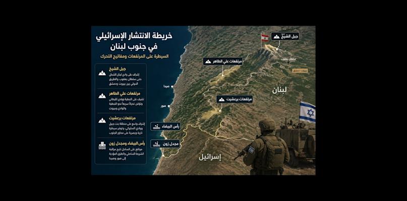 من جبل الشيخ إلى رأس البيضاء: قراءة في خريطة الانتشار الإسرائيلي