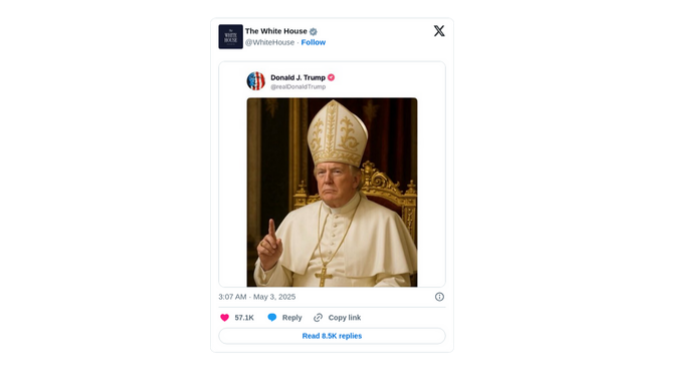 البابا دونالد ترامب..."رسميا"