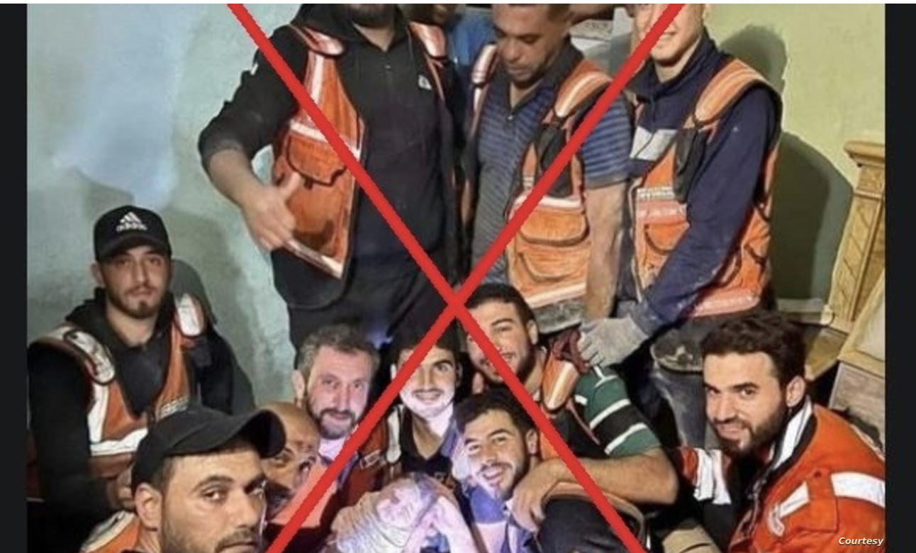 ما حقيقة صورة "رضيعة غزّة" التي انقذت بعد شهر من تحت الأنقاض؟ 