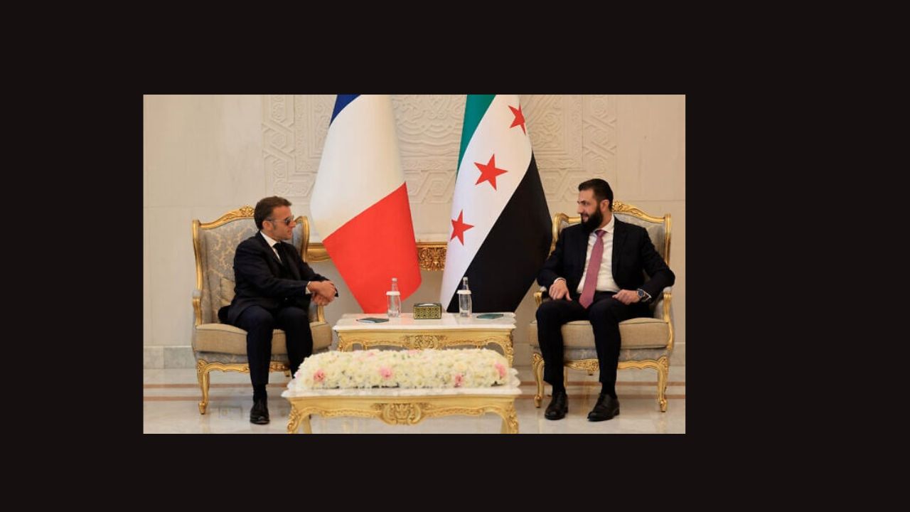 نظارة ماكرون الشمسية تثير التساؤلات... ما قصتها؟