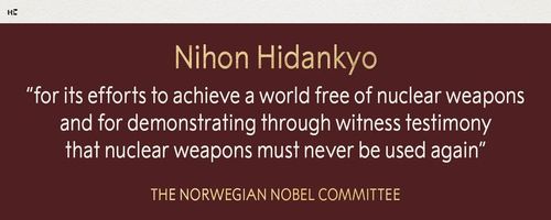 منظمة يابانية مناهضة للأسلحة النووية تفوز بجائزة نوبل للسلام