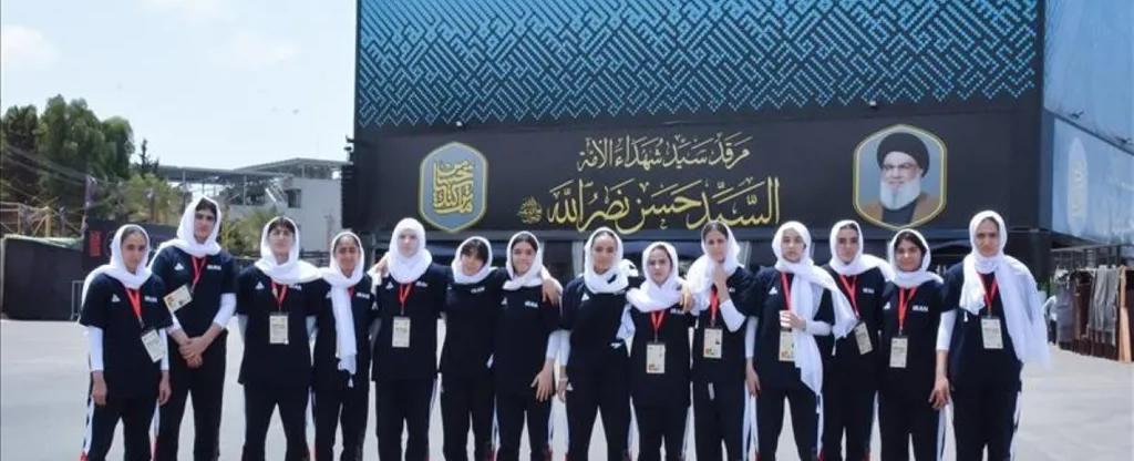 لاعبات إيران لكرة السلة... عند ضريح نصرالله