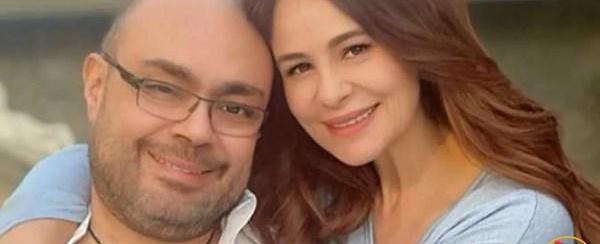 كارول سماحة تنهار في الوداع الأخير لزوجها