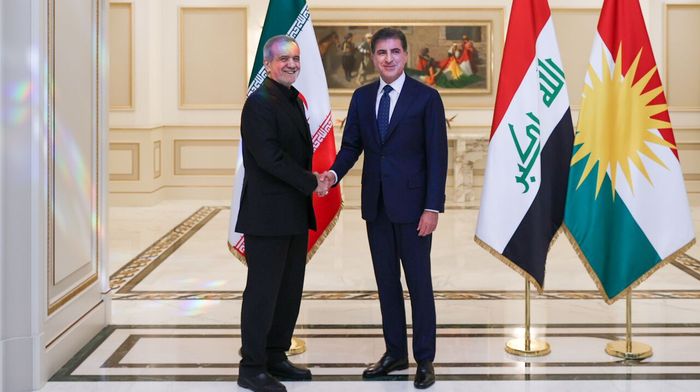 وصفها "المماعون" بأنّها "عاصمة الجواسيس الصهاينة""...بزشكيان في أربيل!