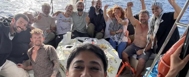 لبنانيان على متن "أسطول الصمود": لينا الطبال ومحمد القادري في قبضة البحرية الإسرائيلية