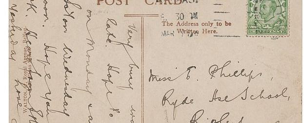 بطاقة بريدية مؤثرة من أحد ركاب "تيتانيك" تُعرض للبيع بالمزاد