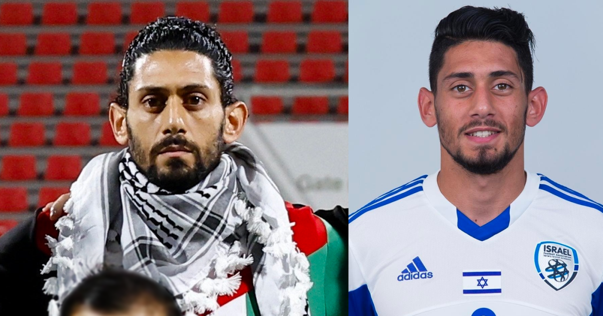 ممثلًا منتخب فلسطين في كأس آسيا: لاعب إسرائيلي ينزع نجمة داوود ويرتدي الكوفية