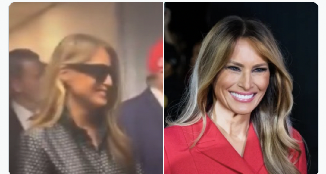 شبيهة ميلانيا.. من السيدة التي رافقت ترامب يوم النصر؟