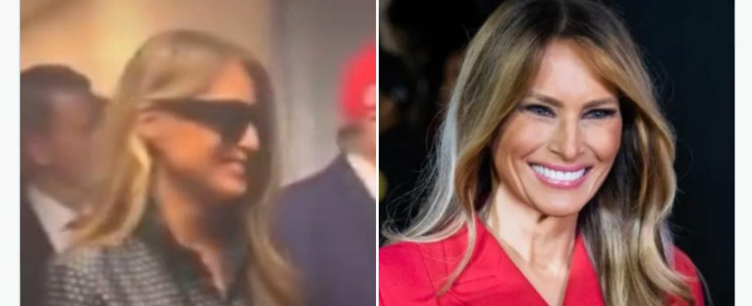 شبيهة ميلانيا.. من السيدة التي رافقت ترامب يوم النصر؟