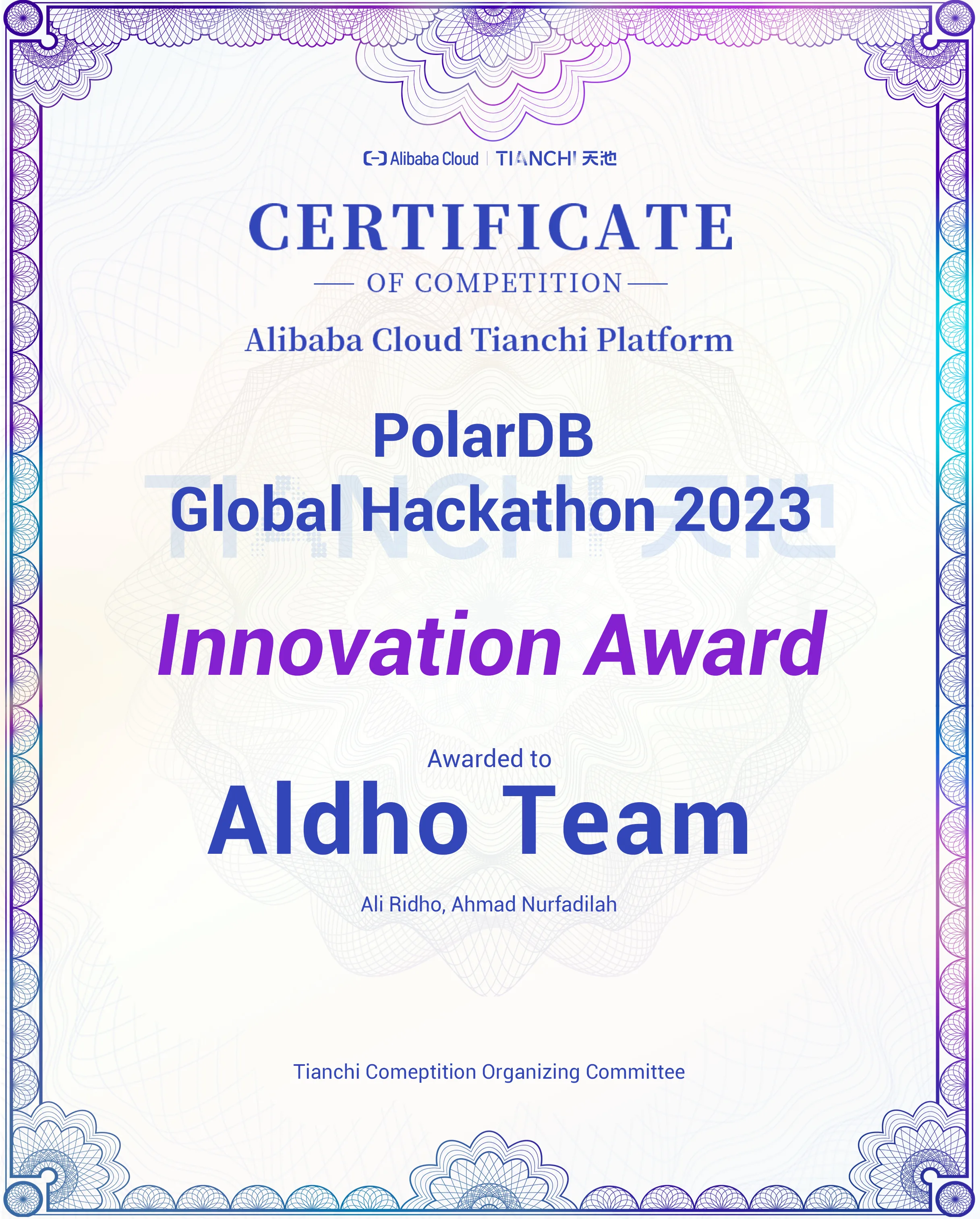 PolarDB Global Hackathon 2023 - Innovation Award