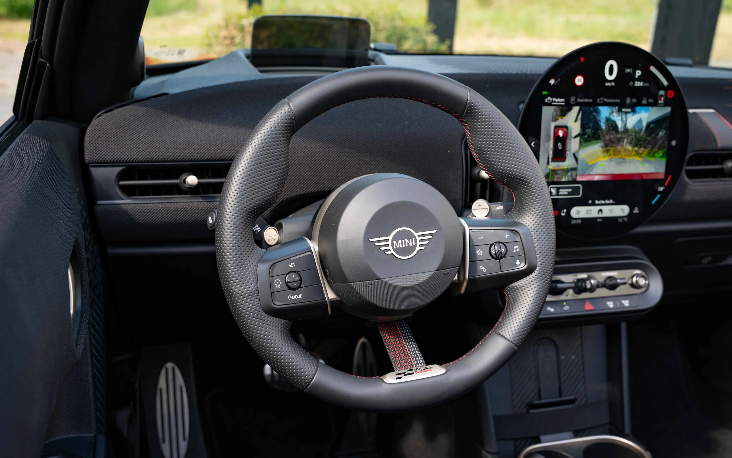 Het Stuur van de MINI Cooper Cabrio