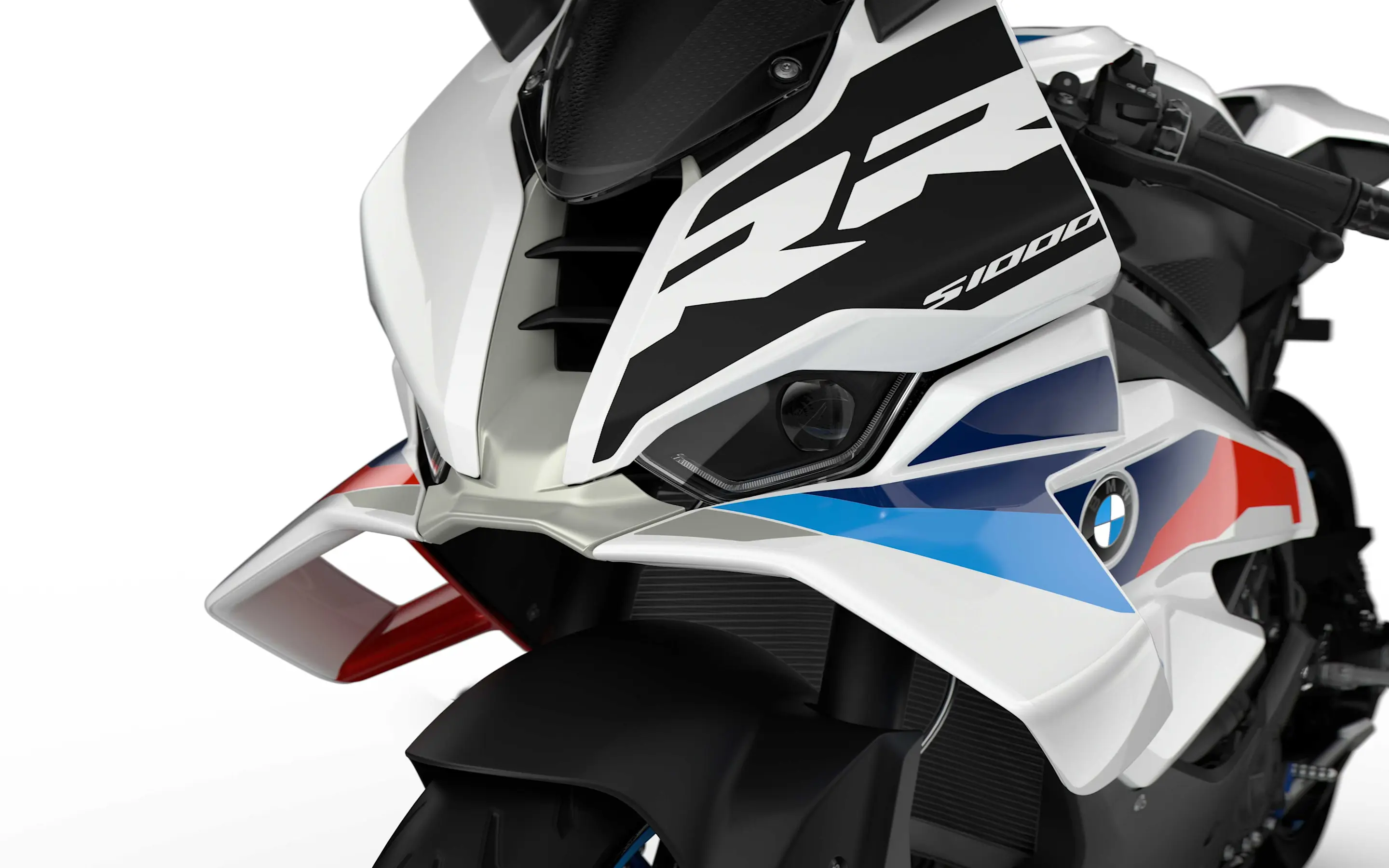 BMW S 1000 RR -  efficiënte front- en zijbekleding met winglet - Afbeelding