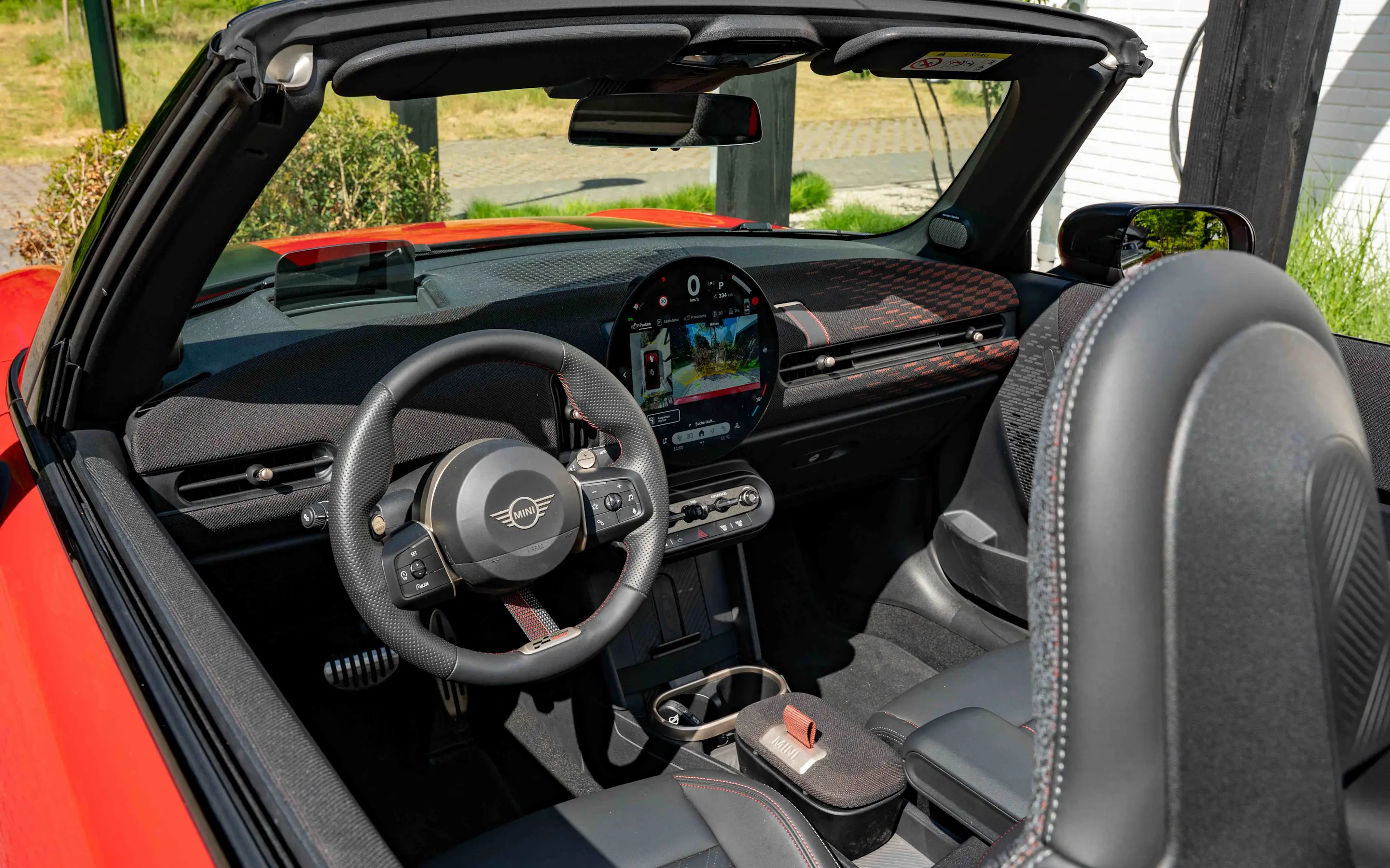 Cockpit van de MINI Cooper Cabrio
