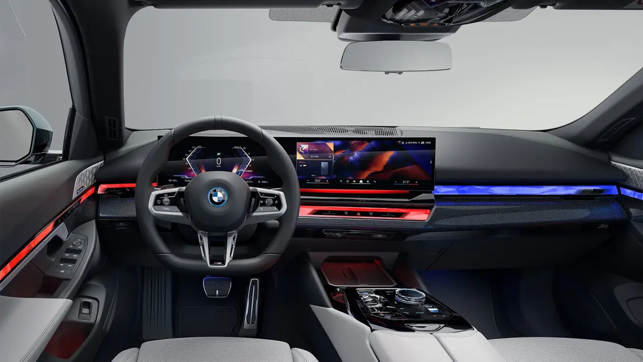Het interieur van de nieuwe BMW i5