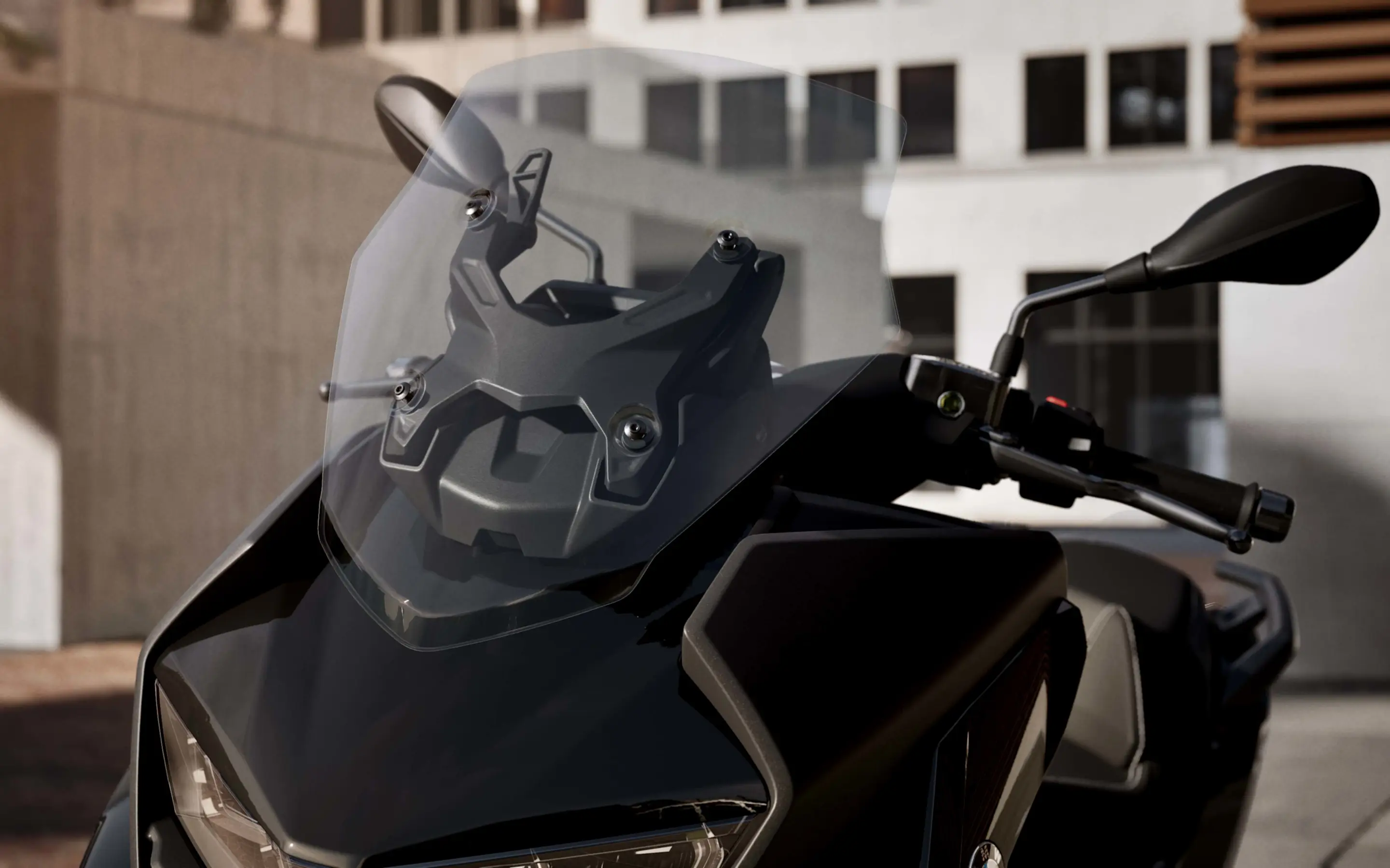 Het windscherm van de BMW C 400 GT