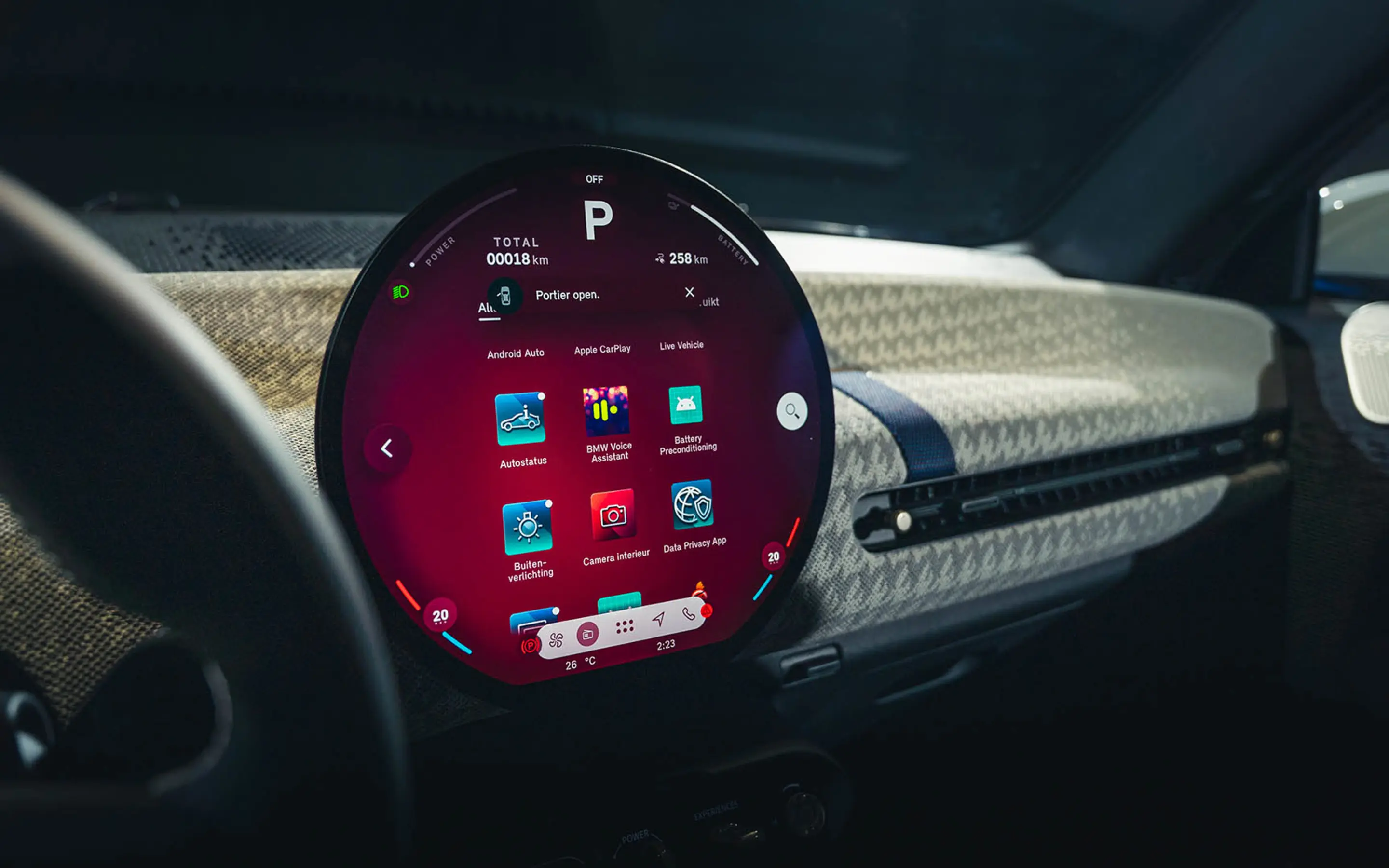 MINI Cooper E dashboard