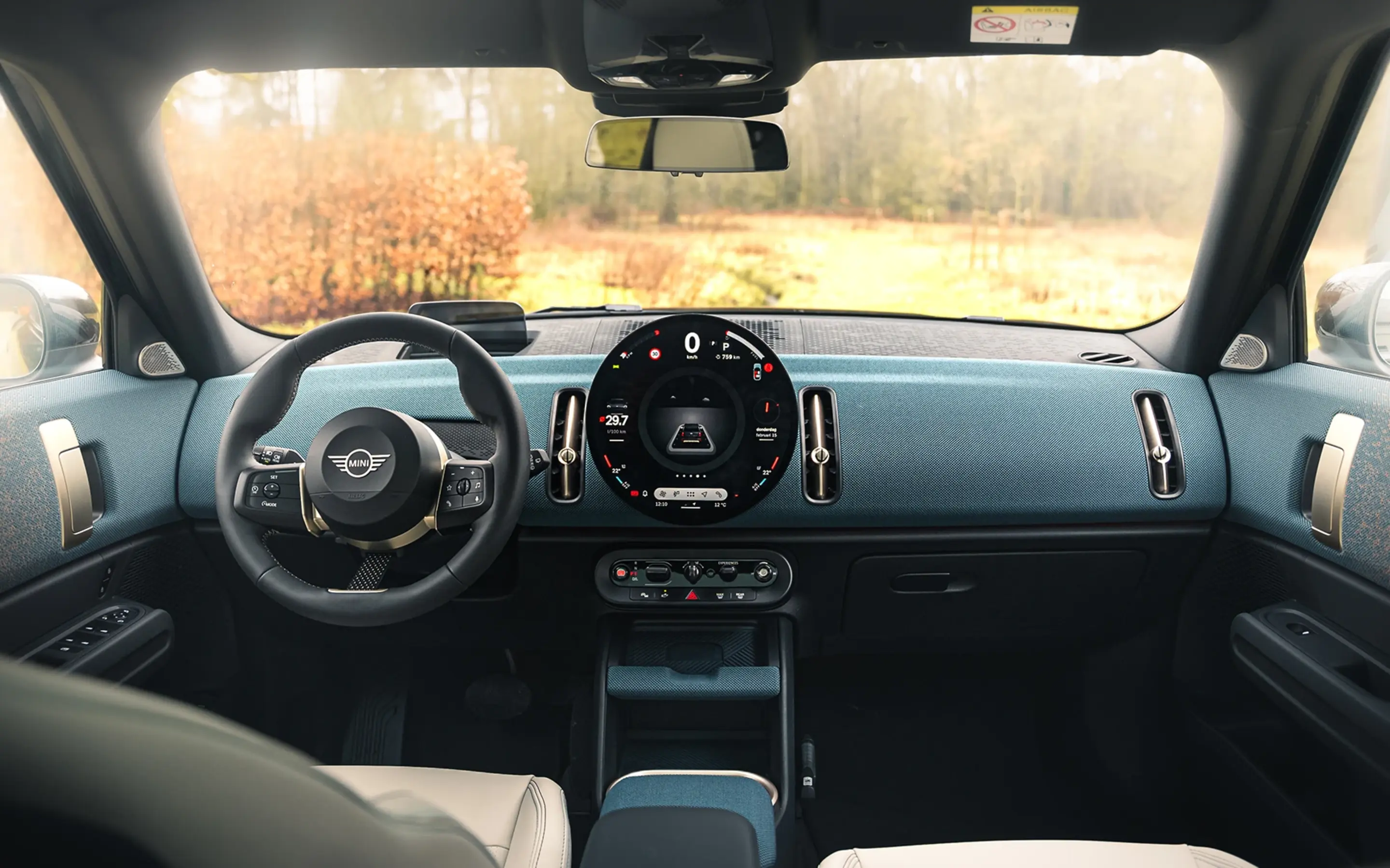 Het Middenconsole van de MINI Countryman E