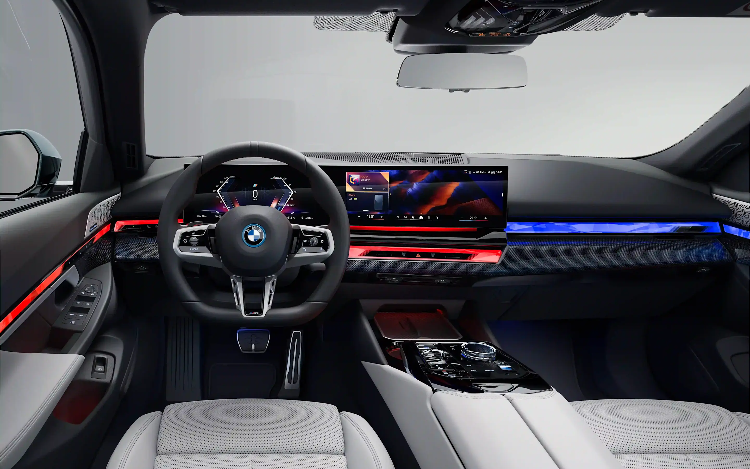 De cockpit van de BMW i5 Touring