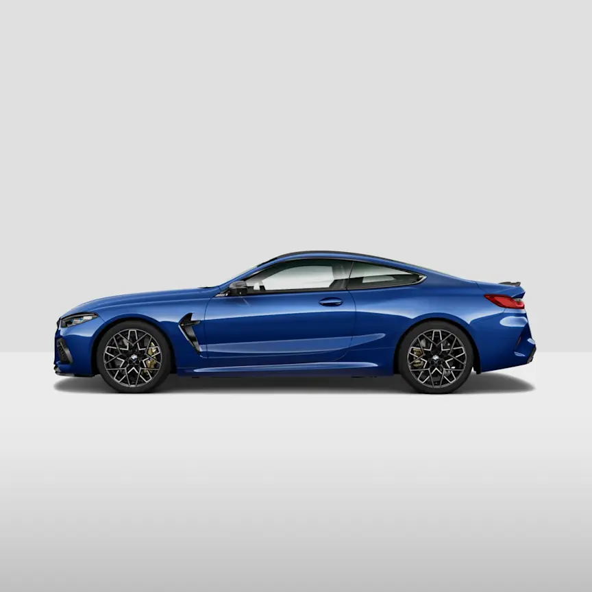 Modeloverzicht BMW M8 Coupe zijkant