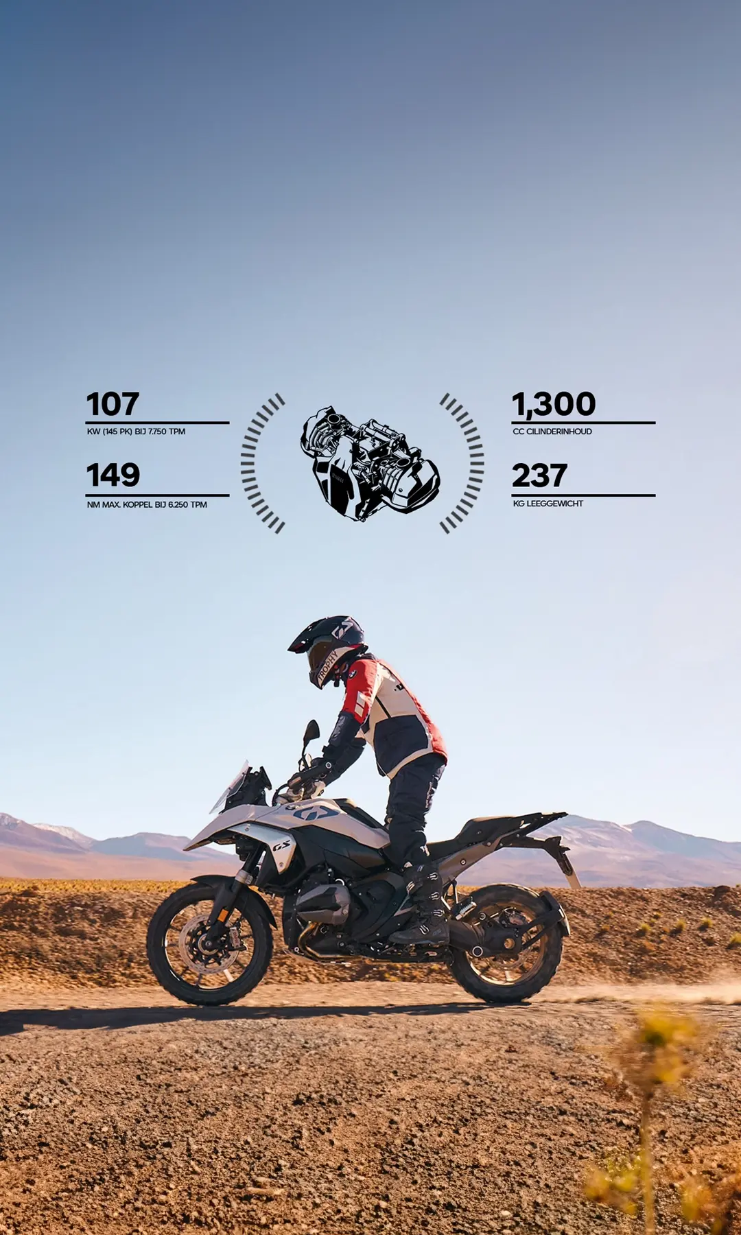 Motorvermogen BMW R 1300 GS