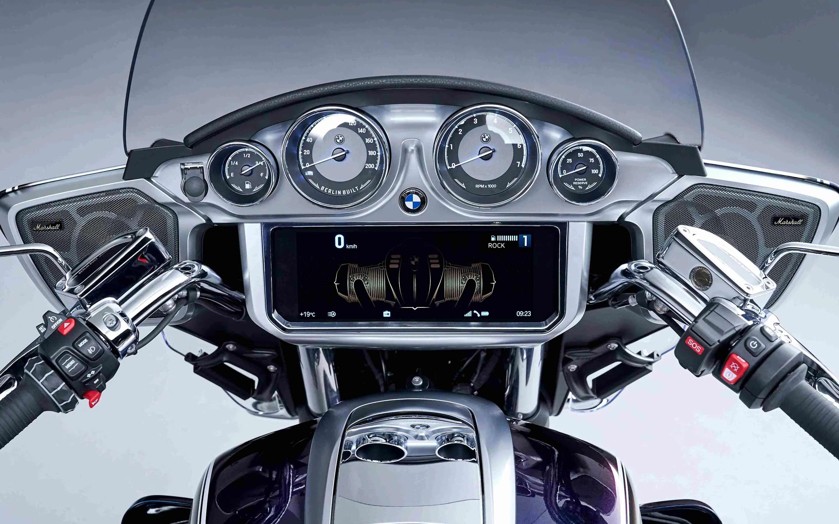 BMW R 18 Transcontinental - De cockpit van de BMW R 18 Transcontinental