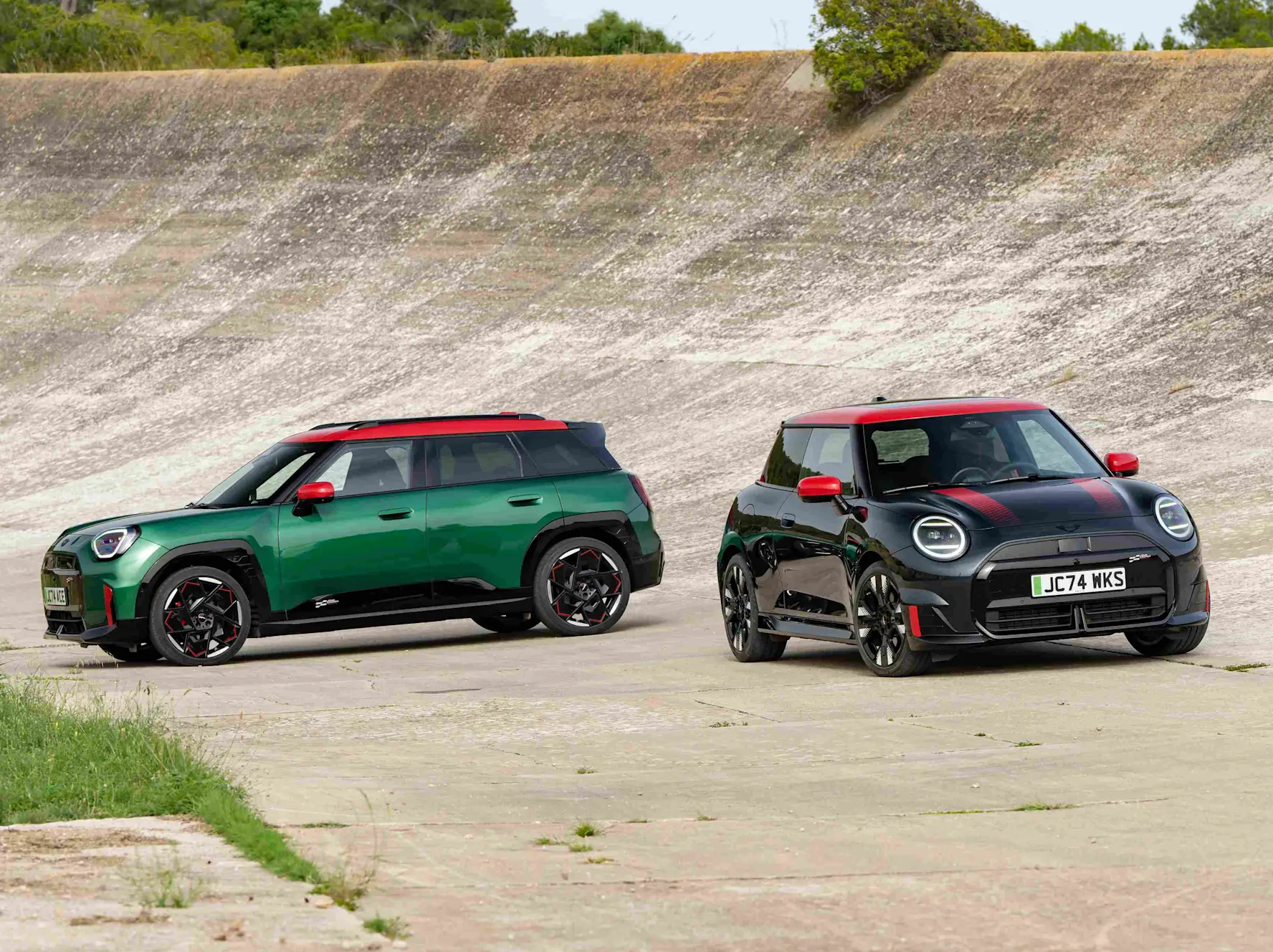 De nieuwe elektrische MINI JCW modellen