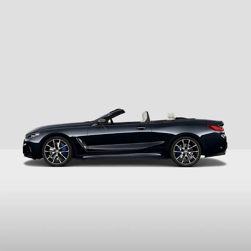 Modeloverzicht BMW 8 Serie Cabrio zijkant