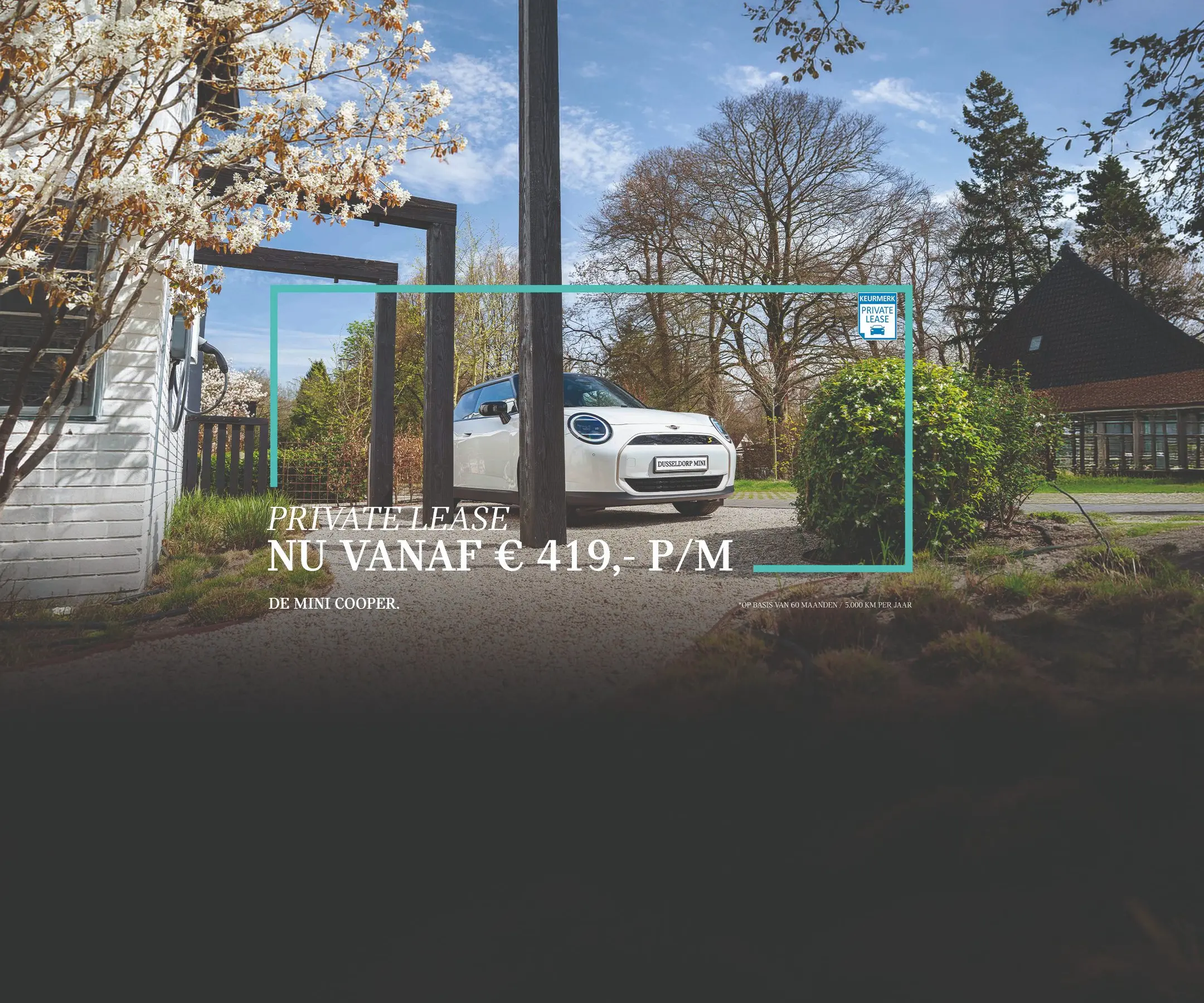 MINI - Hero - Homepage - Private Lease Cooper Boost Deal - Afbeelding